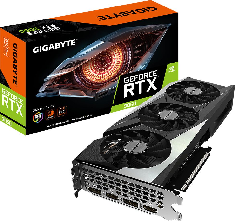 Gigabyte GeForce RTX 3050 GAMING OC 8G - graphics card - GF RTX 3050 - 8 GB